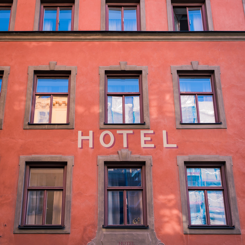 Main entrance of hotel
